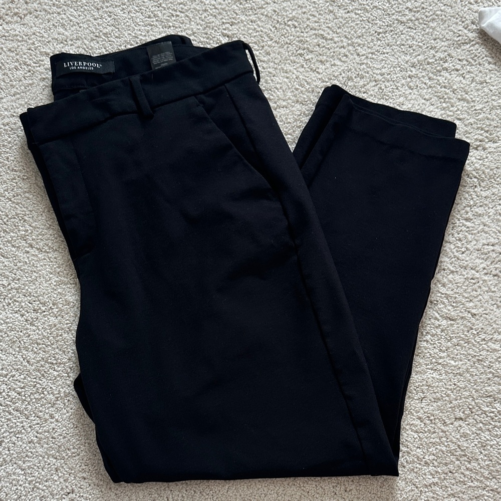 Liverpool Women's Classic Black Ankle Dress Pants